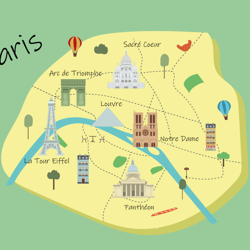 Párizs térkép